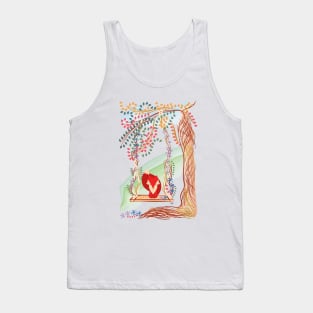 Vibrant Jungle Fox Tank Top